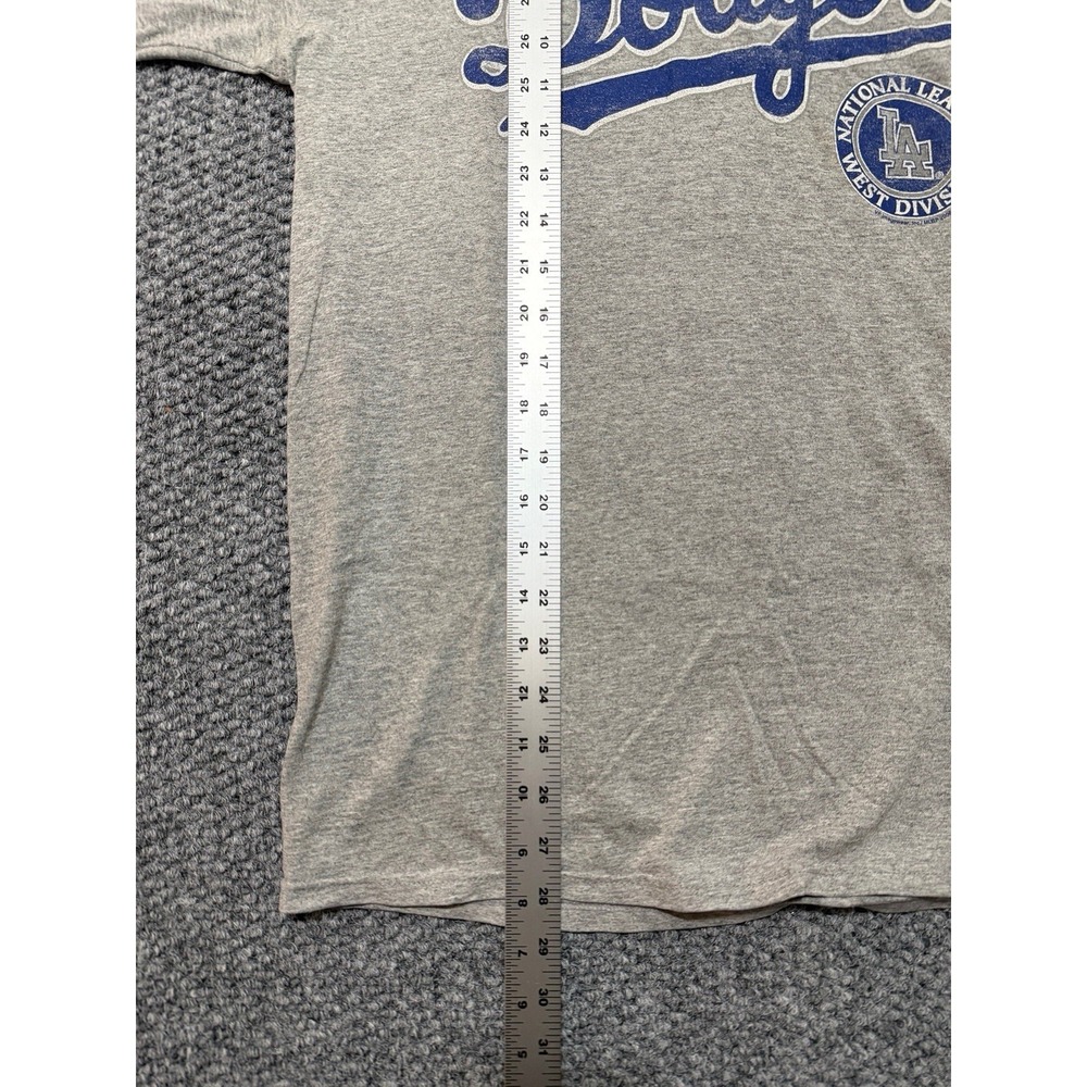 Lee Sport Los Angeles Dodgers Gray Blue Shirt Major League Baseball MLB Large - Picture 5 of 7